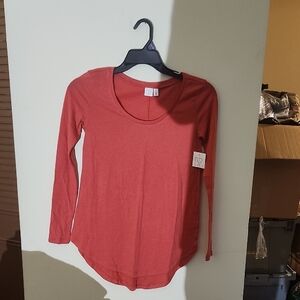 bp Fitted Pink Long Sleeve Tee